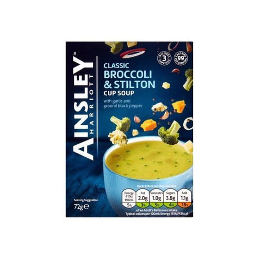 Ainsley Harriott Broccoli & Stilton Cup Soup 3pk