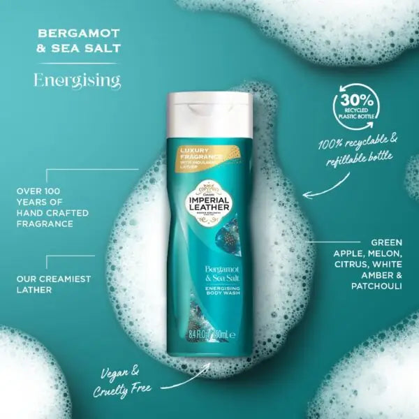 Imperial Leather Bergamot & Sea Salt Energising Body Wash 250ml