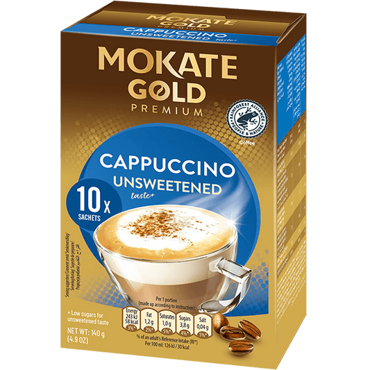 Mokate Gold Unsweetened Cappuccino 10s