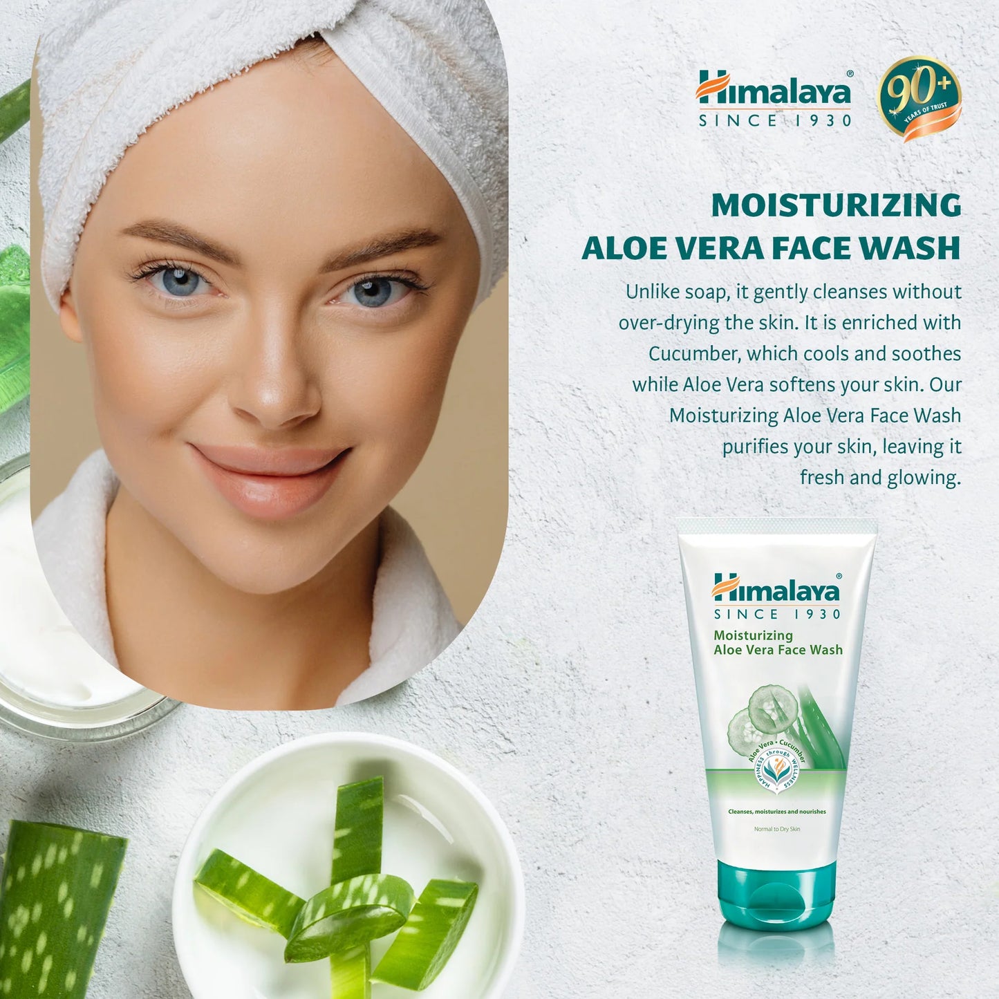Himalaya Moisturising Aloe Vera Face Wash 150ml