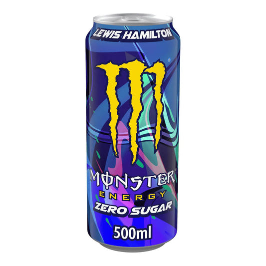 Monster Energy Lewis Hamilton Zero Sugar 500ml (UK Version) 魔爪路易斯·漢米爾頓特別版無糖能量飲品(英國增量版)