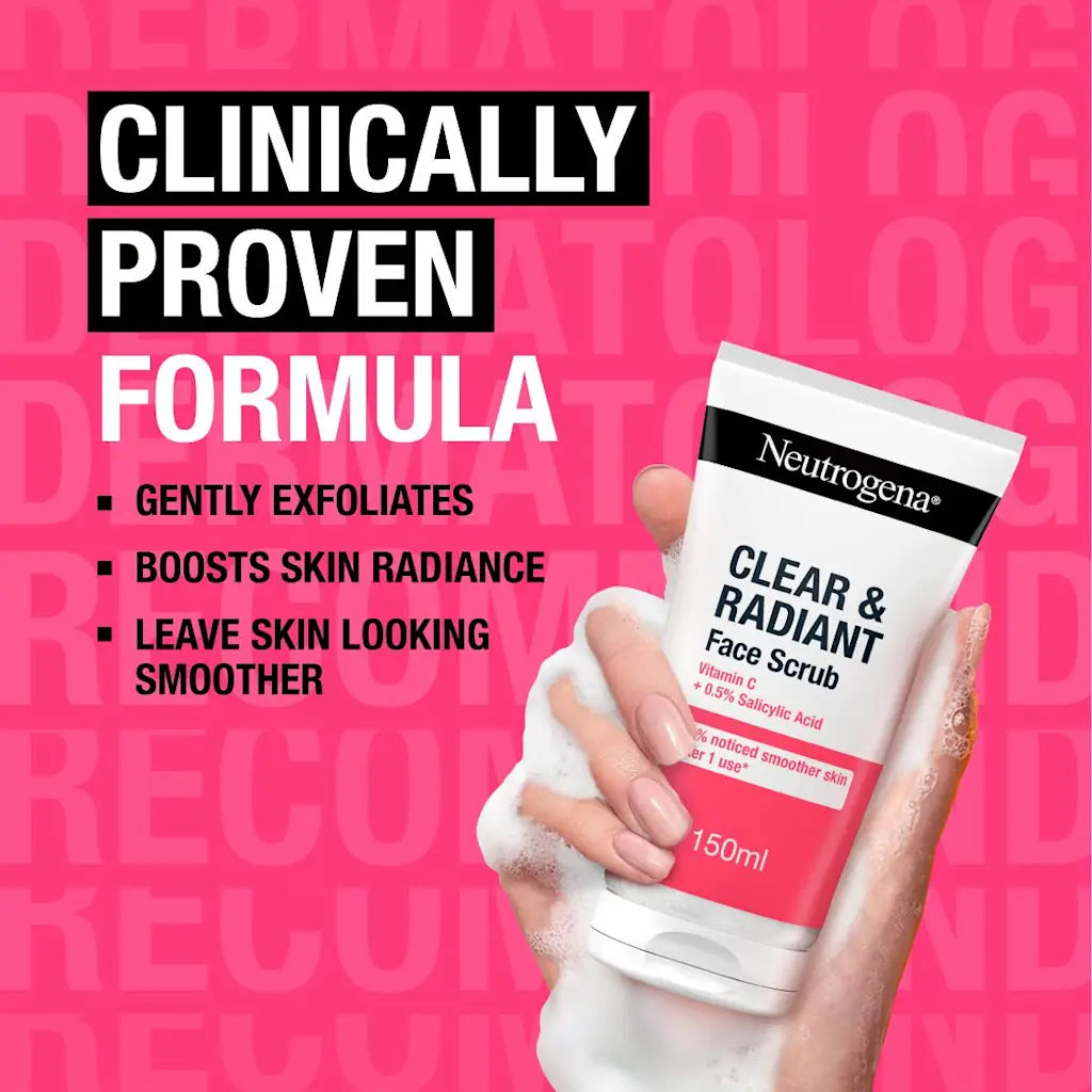 Neutrogena Clear & Radiant Face Scrub 150ml