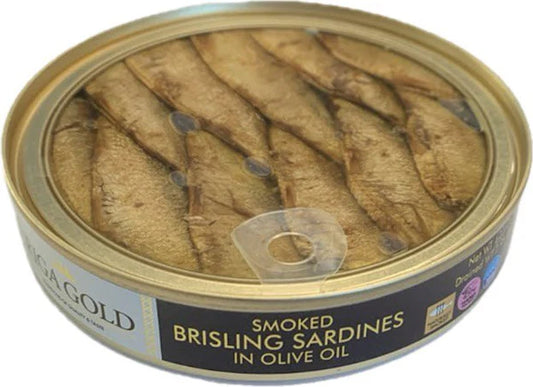 Riga Gold Smoked Sardines in Olive Oil 120g