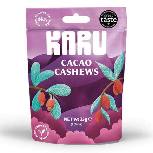 Karu Roasted Cashews With Cocoa 35g