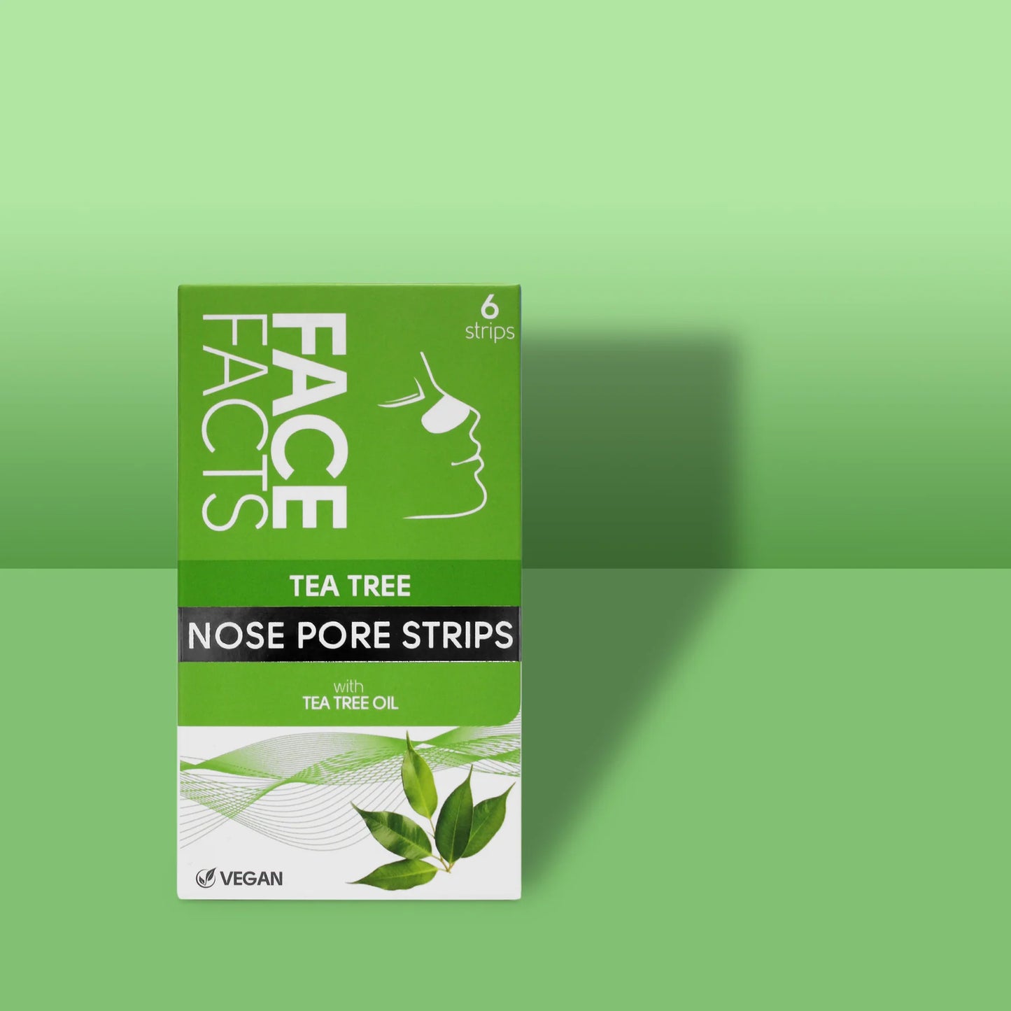 Face Facts Tea Tree Nose Pore Strips 6 Strips
