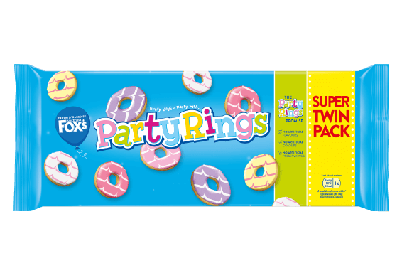 Fox's Party Rings Twin Pack 2x125g 英國傳統派對圈(孖裝)