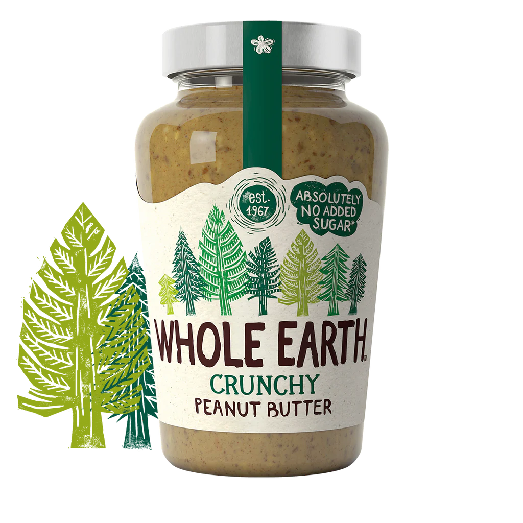 Whole Earth Crunchy Peanut Butter 454g 粒粒花生醬(無添加糖)