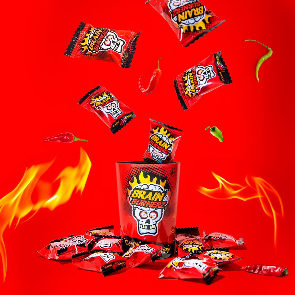 Brain Blasterz Burnerz Flamin Hot Candy 48g