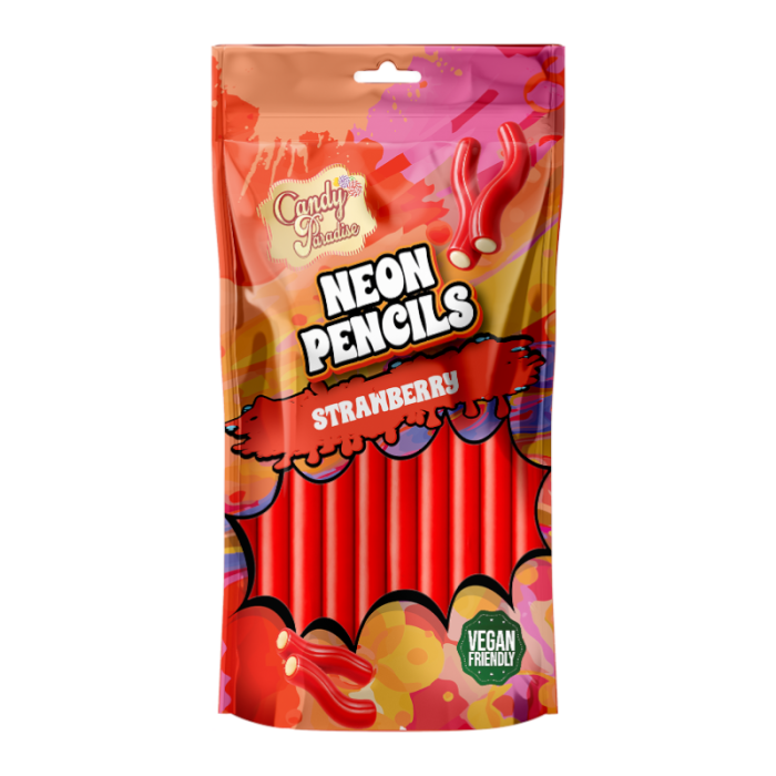 Candy Paradise Neon Pencils Strawberry 130g