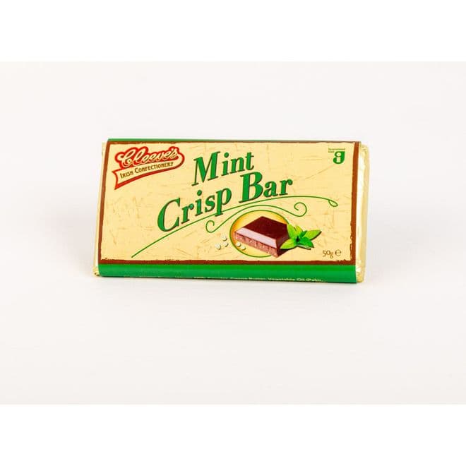 Cleeve's Mint Crisp Bar 50g 薄荷脆朱古力