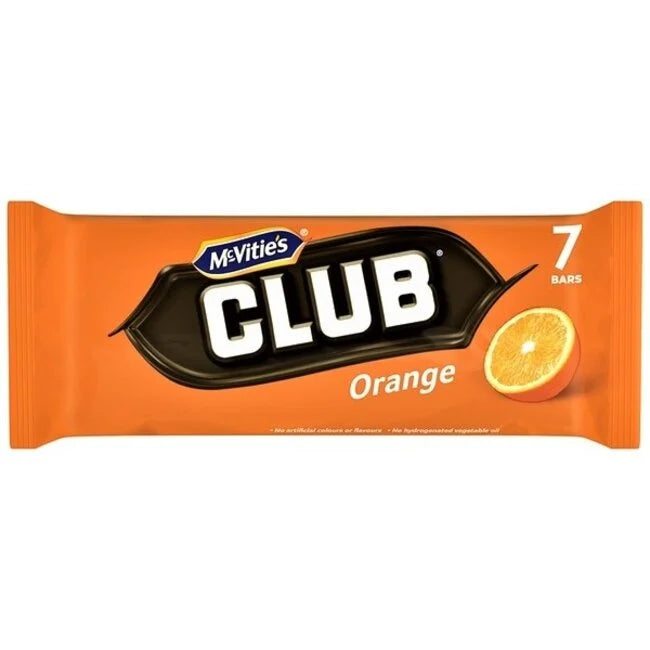 McVitie's Club Orange Biscuits 7pk 英國經典橙朱古力餅(7包裝)