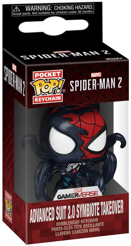Funko Pop Keychain: Spider-Man 2- Advances Suit 2.0