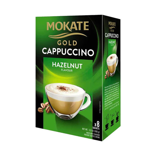 Mokate Gold Hazelnut Cappuccino 8s 榛子卡布奇諾咖啡(8包裝)
