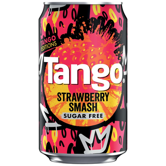 Tango Strawberry Smash Sugar Free 330ml 英國經典士多啤梨汽水(無糖)
