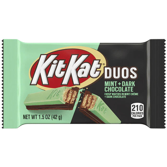 Kit Kat Duos Mint and Dark Chocolate Bar 42g