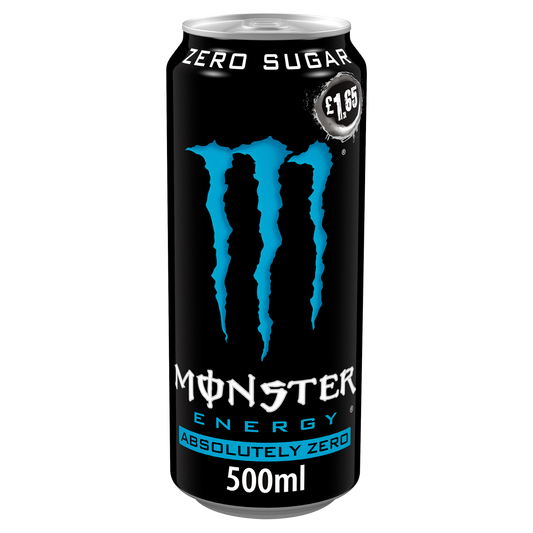 Monster Energy Absolutely Zero 500ml (UK Version) 魔爪絕對零度無糖能量飲品(英國增量版)