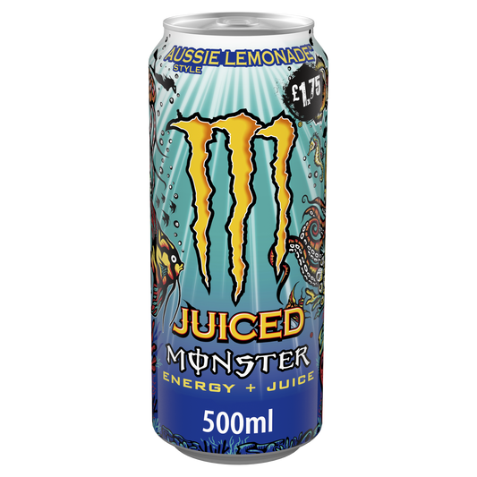 Monster Energy Aussie Lemonade 500ml (UK Version) 魔爪澳式香檸味能量飲品(英國增量版)