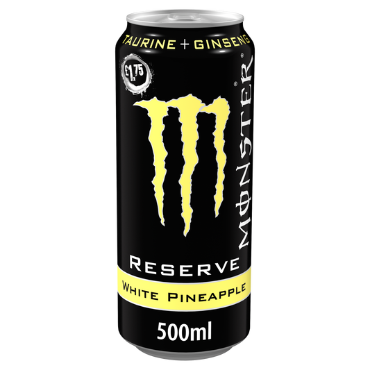 Monster Energy White Pineapple Reserve 500ml (UK Version) 魔爪白菠蘿味能量飲品(英國增量版)
