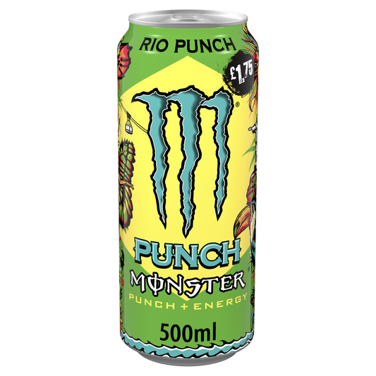 Monster Energy Rio Punch 500ml (UK Version) 魔爪里約雜果賓治能量飲品(英國增量版)
