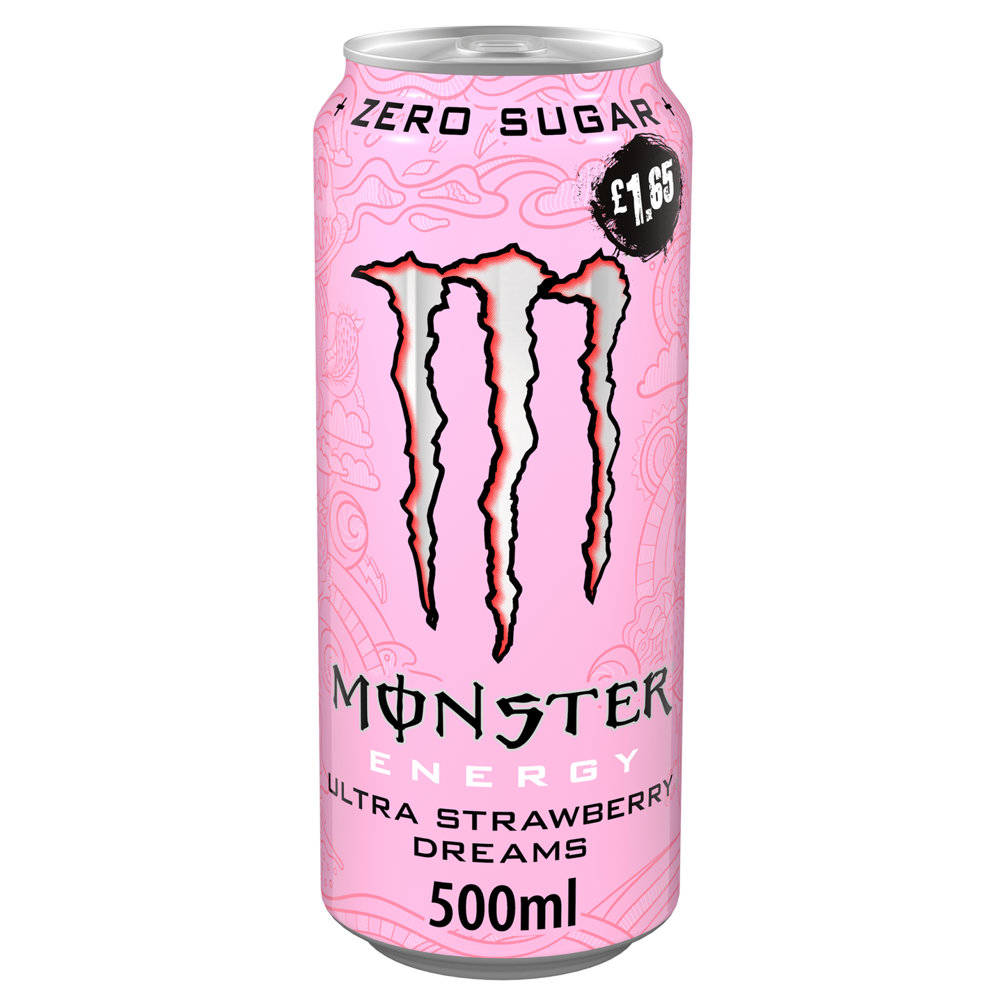 Monster Ultra Strawberry Dreams 500ml (UK Version) 魔爪夢幻草莓無糖能量飲品(英國增量版)