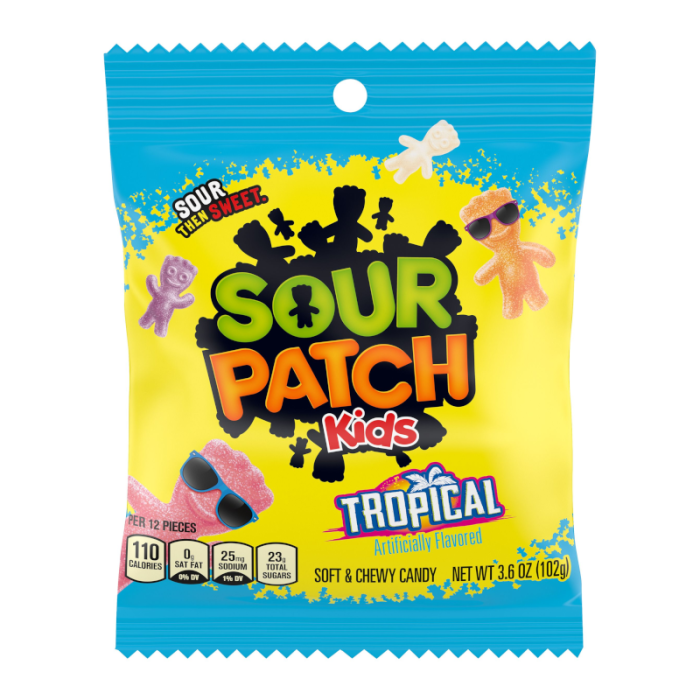 Sour Patch Kids Tropical 102g 激酸熱帶水果味軟糖