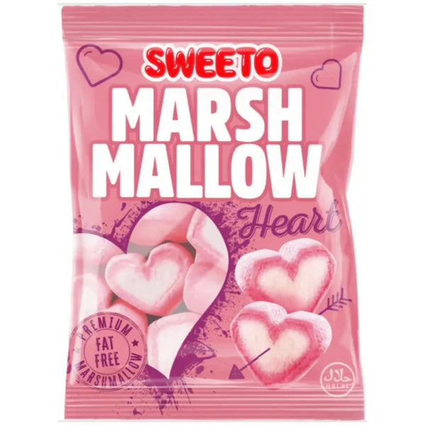 Sweeto Love Heart Marshmallows 140g