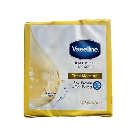 Vaseline Healthy Plus Total Moisture Bar Soap 3pc