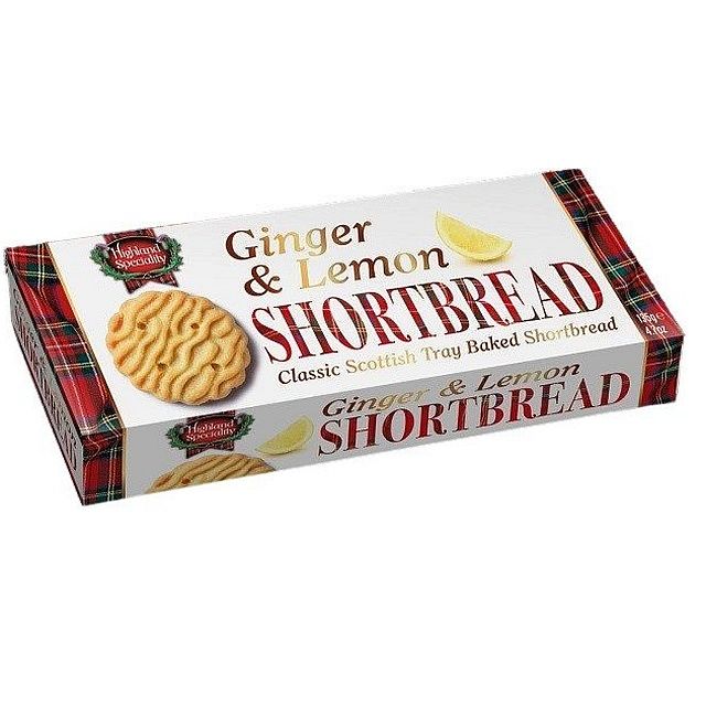 Highland Shortbread Ginger & Lemon Rounds 135g 檸檬薑蘇格蘭牛油餅