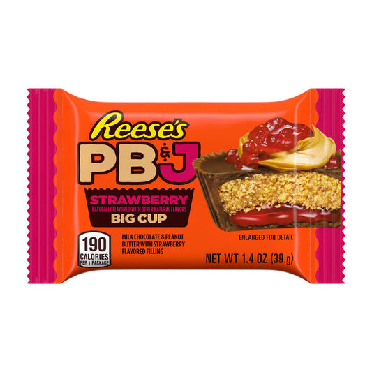Reese's PB&J Strawberry Big Cup 39g 士多啤梨花生醬朱古力大杯