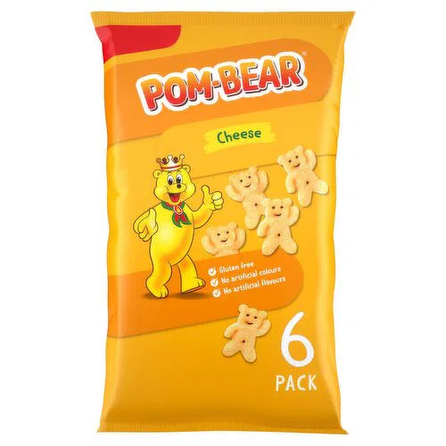 Pom-Bear Cheese Potato Snacks 6pk