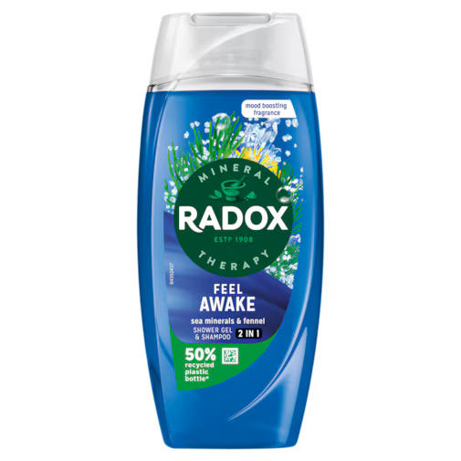 Radox Feel Awake Sea Minerals & Fennel Shower Gel & Shampoo 225ml
