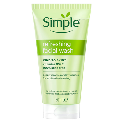 Simple Kind to Skin Refreshing Facial Gel Wash 150ml