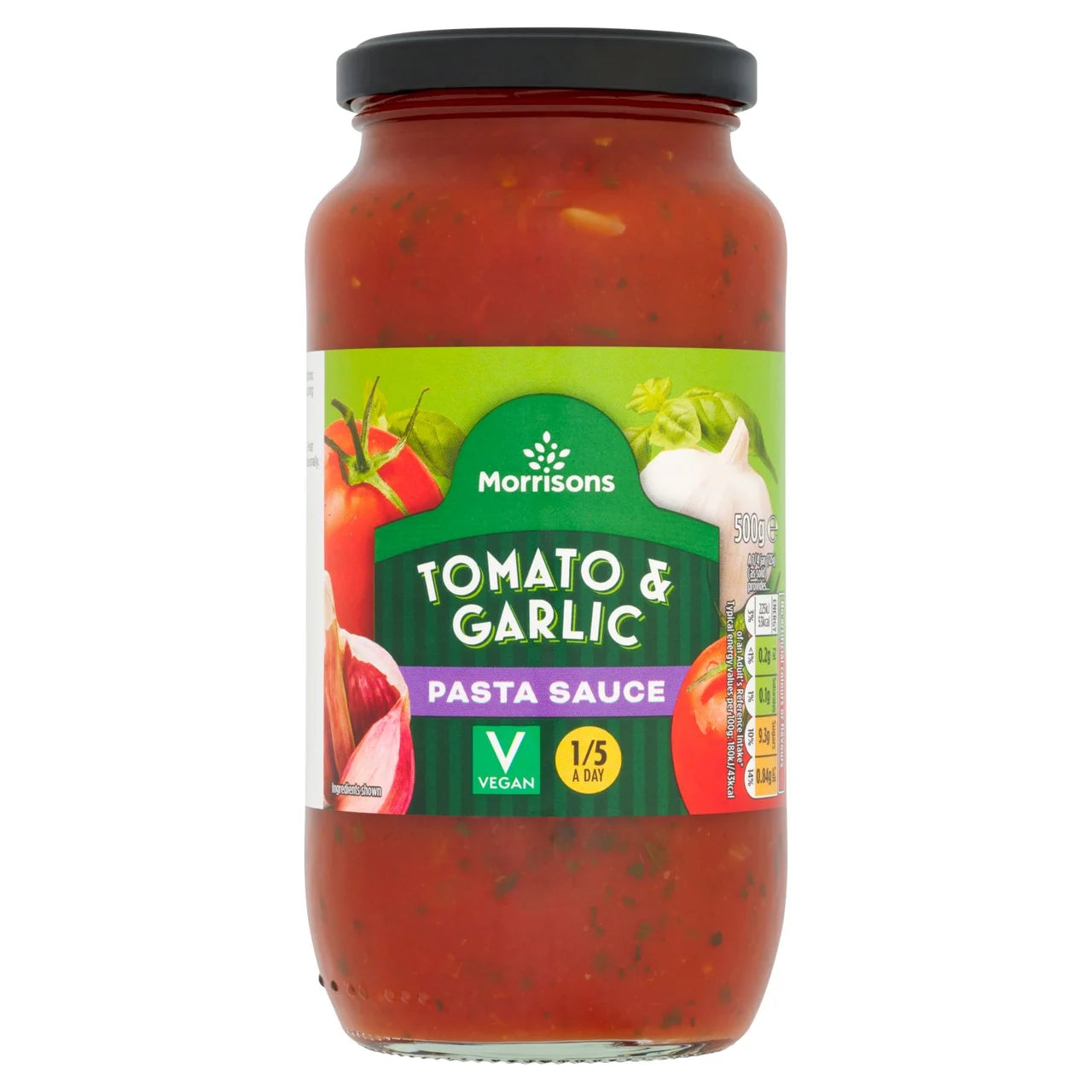 Morrisons Tomato & Garlic Pasta Sauce 500g 蕃茄蒜意粉醬