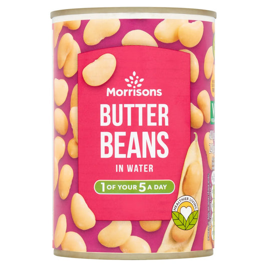Morrisons Butter Beans In Water 400g 清水浸奶油豆