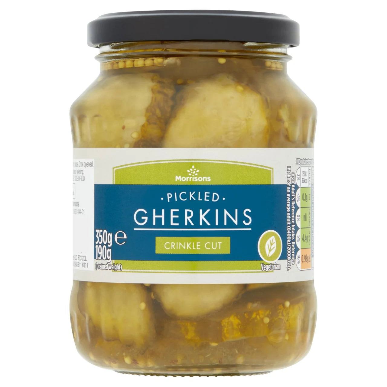 Morrisons Crinkle Cut Gherkins 350g 波浪切酸瓜
