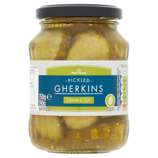 Morrisons Crinkle Cut Gherkins 350g 波浪切酸瓜