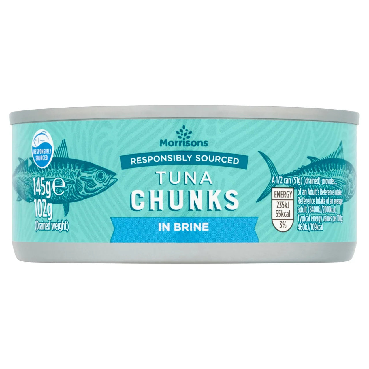 Morrisons Fad Free Tuna Chunks In Brine 145g 鹽水浸可持續發展吞拿魚
