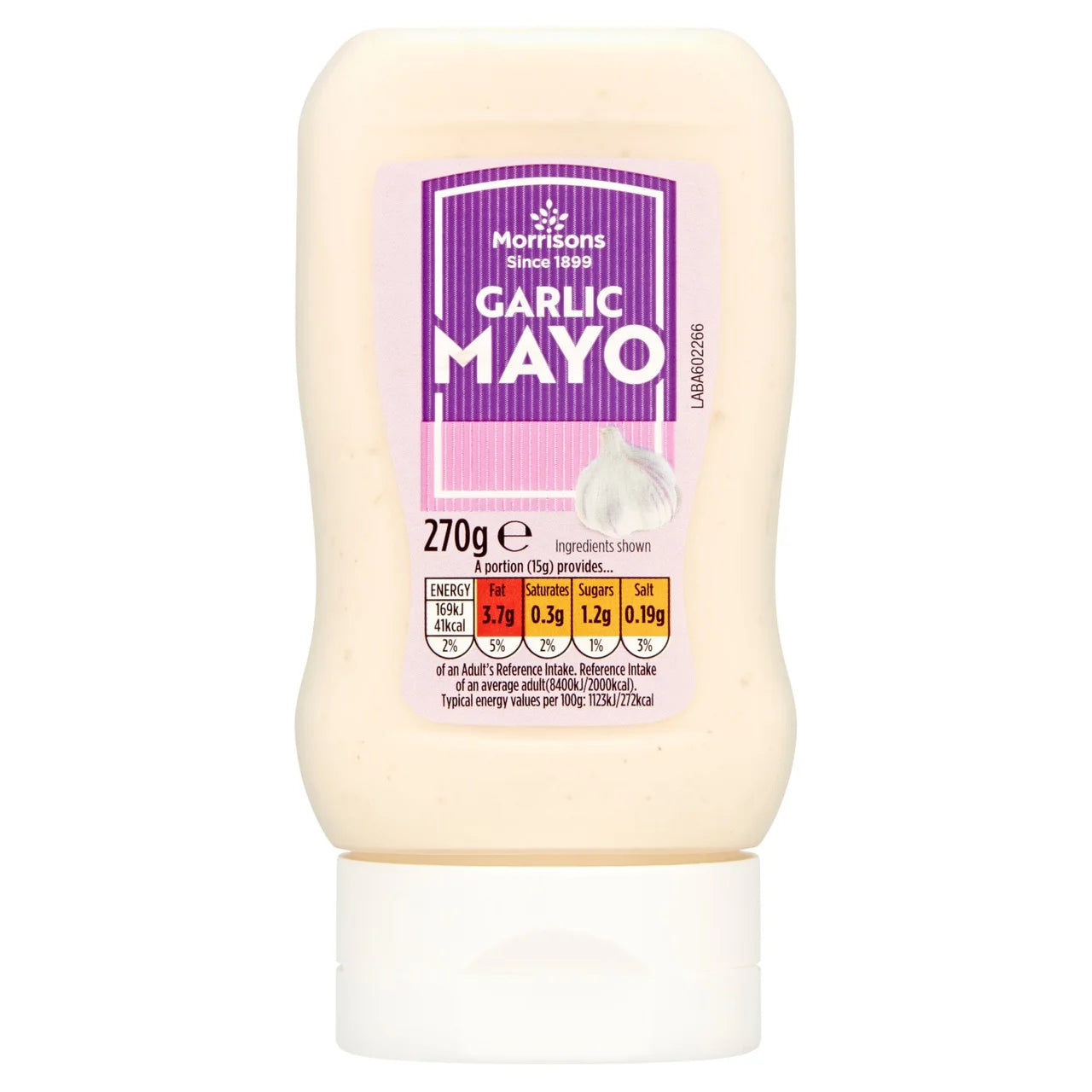 Morrisons Garlic Mayo 270g 蒜香蛋黃醬