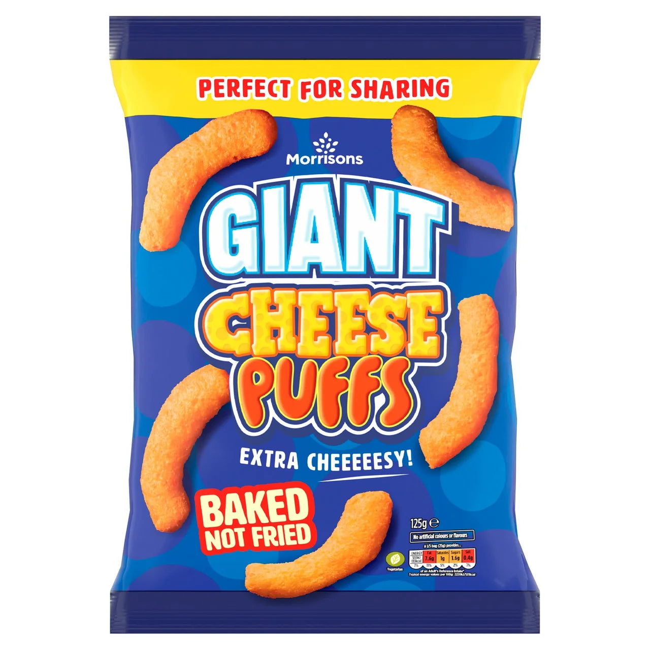 Morrisons Giant Cheese Puffs 125g 巨型芝士脆條