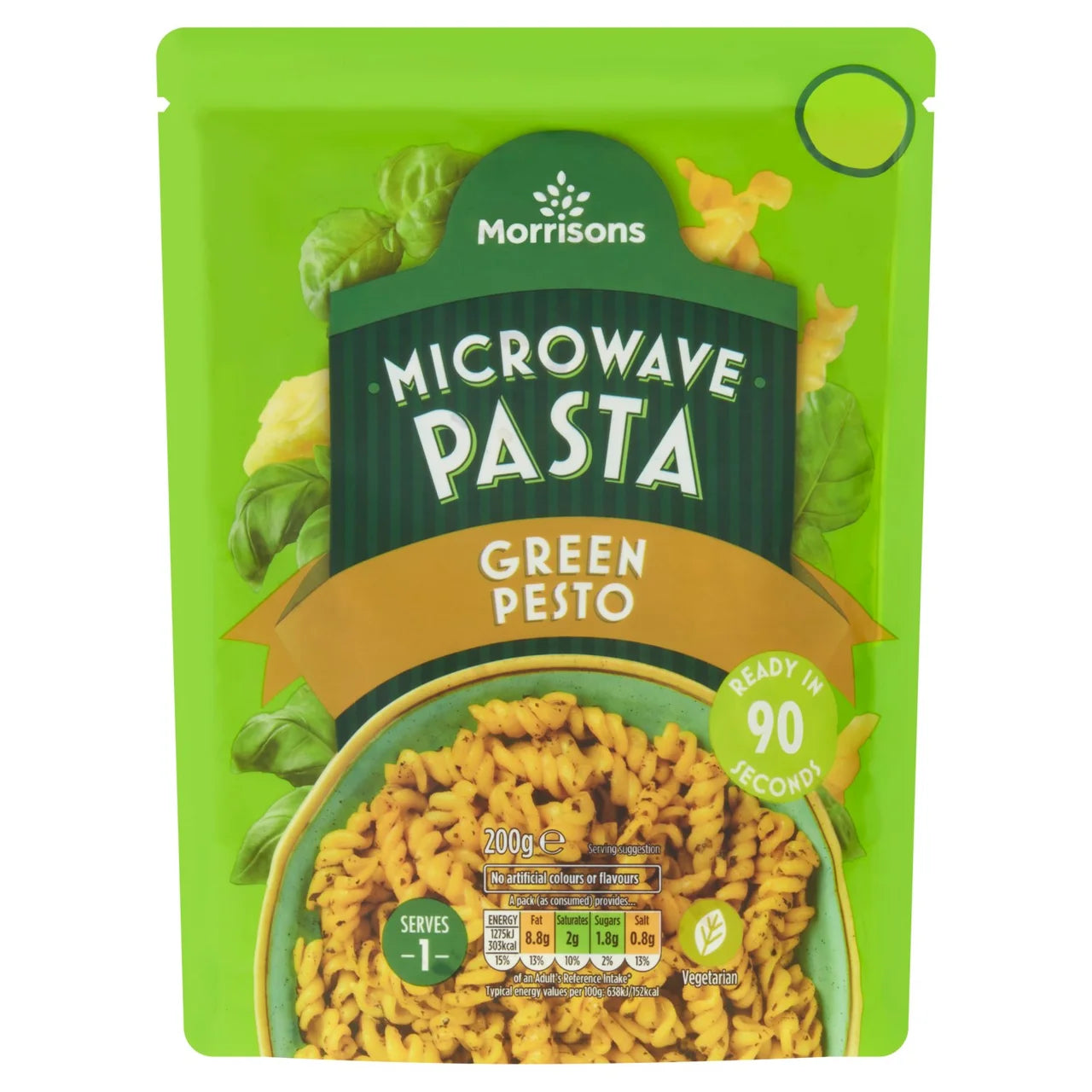 Morrisons Green Pesto Microwave Pasta 200g 叮叮香草醬意粉