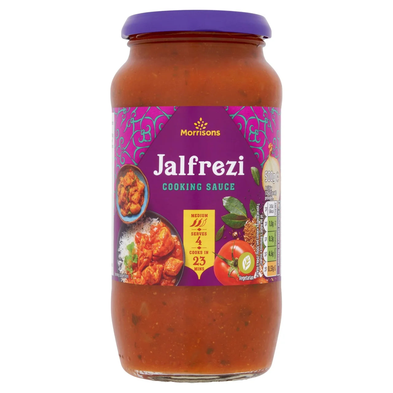 Morrisons Jalfrezi Cooking Sauce 500g 印度秘製賈爾弗雷茲醬(香辣)
