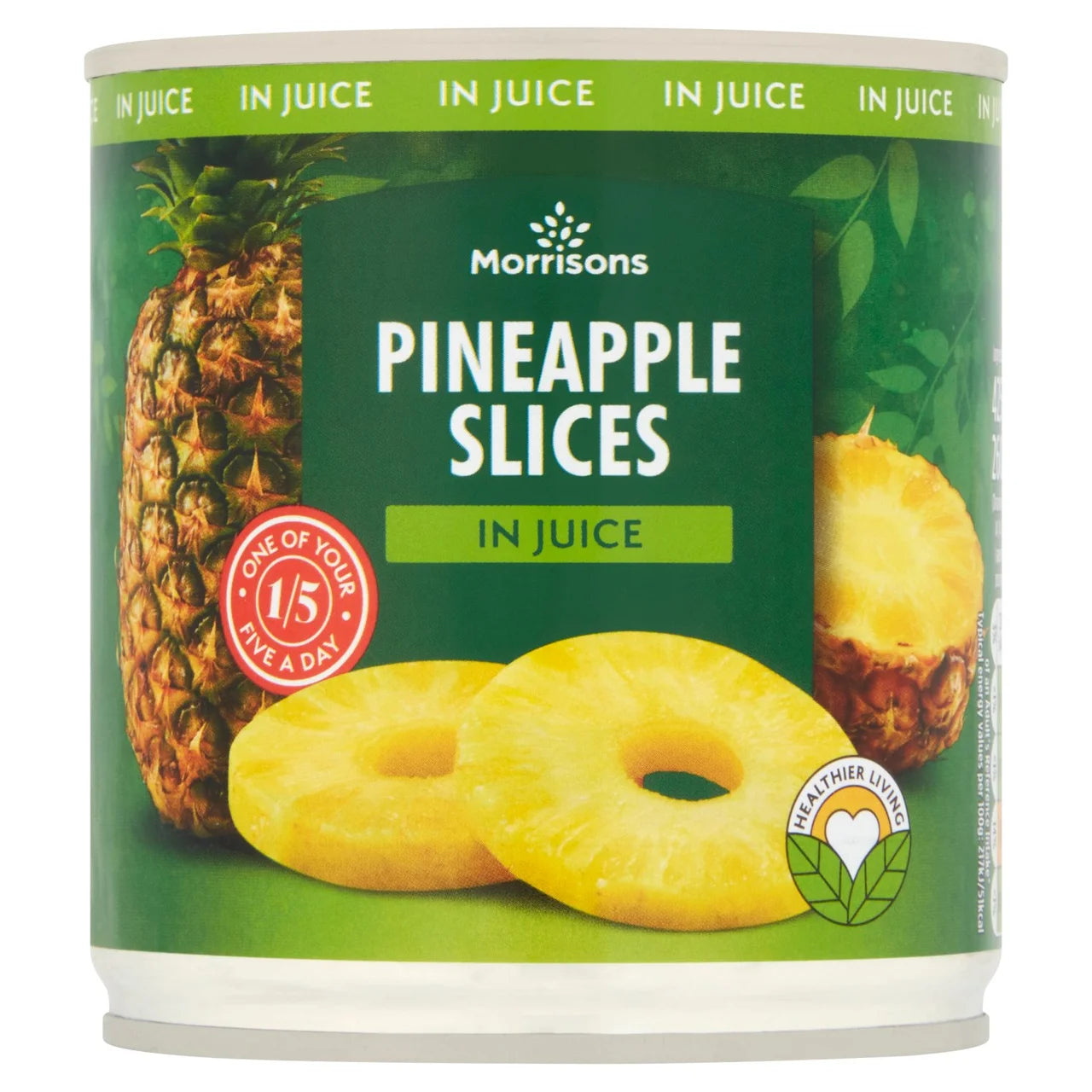 Morrisons Pineapple Slices in Juice 425g 菠蘿圈浸果汁(無添加糖無代糖)