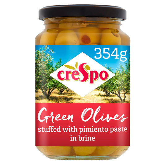 Crespo Stuffed Green Olives with Pimento 354g