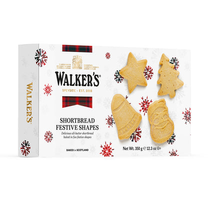 Walkers Festive Shapes Shortbread 350g 蘇格蘭牛油餅(聖誕特別版)