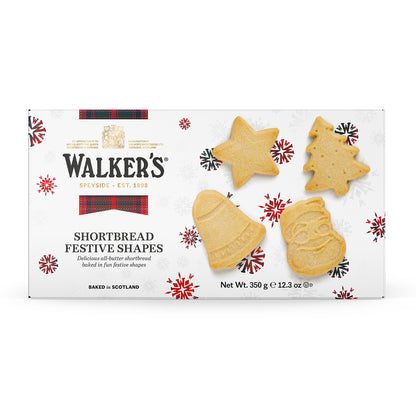 Walkers Festive Shapes Shortbread 350g 蘇格蘭牛油餅(聖誕特別版)