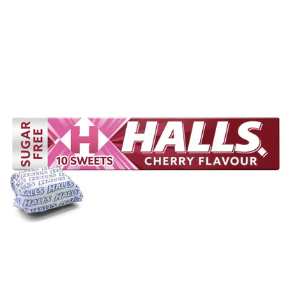 Halls Sugar Free Cherry Menthol Action Sweets 32g 荷氏車厘子薄荷喉糖