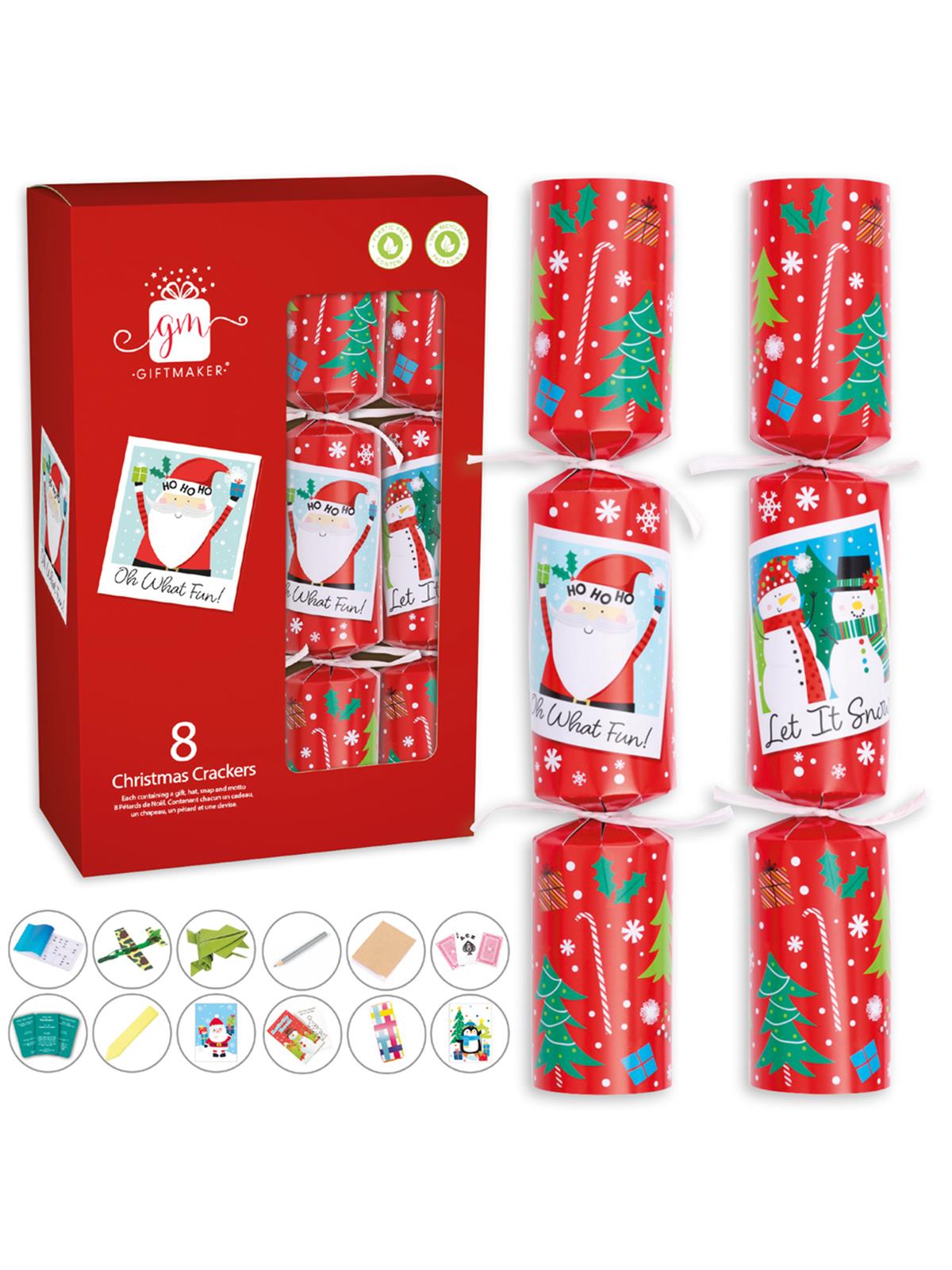 Gift Maker Novelty Luxury Christmas Crackers 8pc 新奇豪華聖誕拉炮(8件裝)