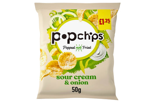 Popchips Sour Cream & Onion Flavour 50g