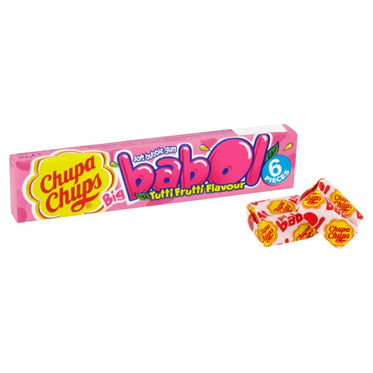 Chupa Chups Tutti Frutti Flavour Bubblegum 27.6g 珍寶珠雜錦水果味吹波糖