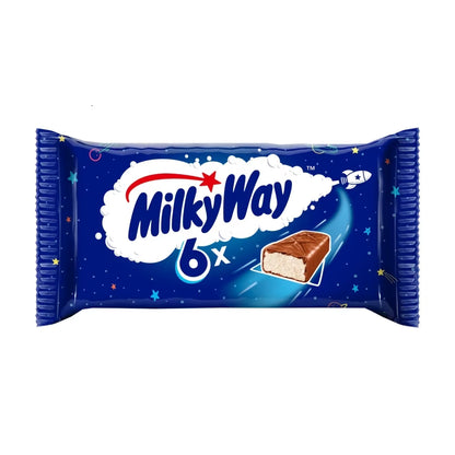 Milky Way Nougat & Milk Chocolate Snack Bars  6pk